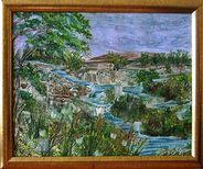 An encaustic painting created by Zdena Pisker